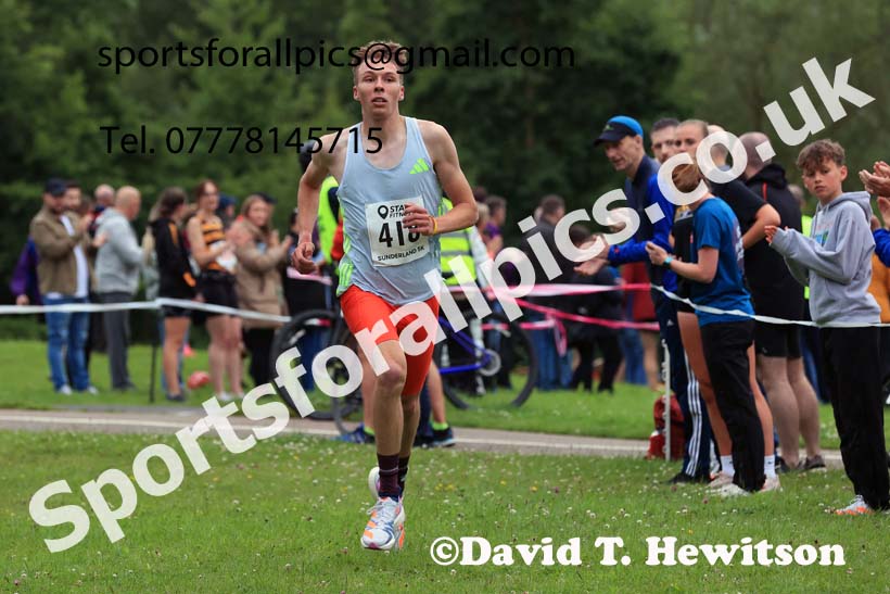 Senior men, 2024 Sunderland Harriers 5k, Silksworth, Sunderland.  Photo: David T. Hewitson/Sports for All Pics